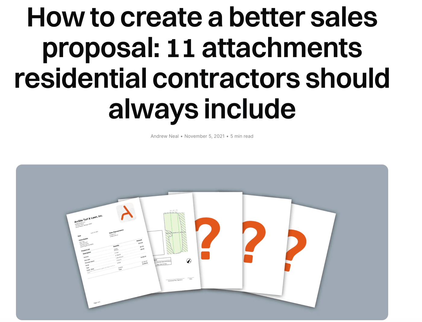 How to Create a Better Sales Proposal