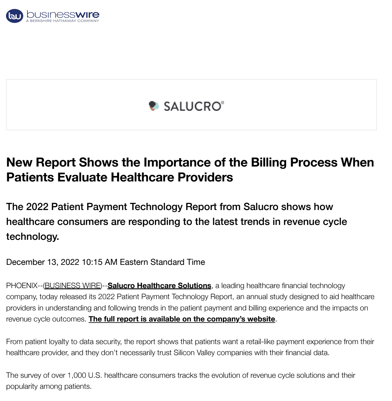 New Report Shows the Importance of the Billing Process