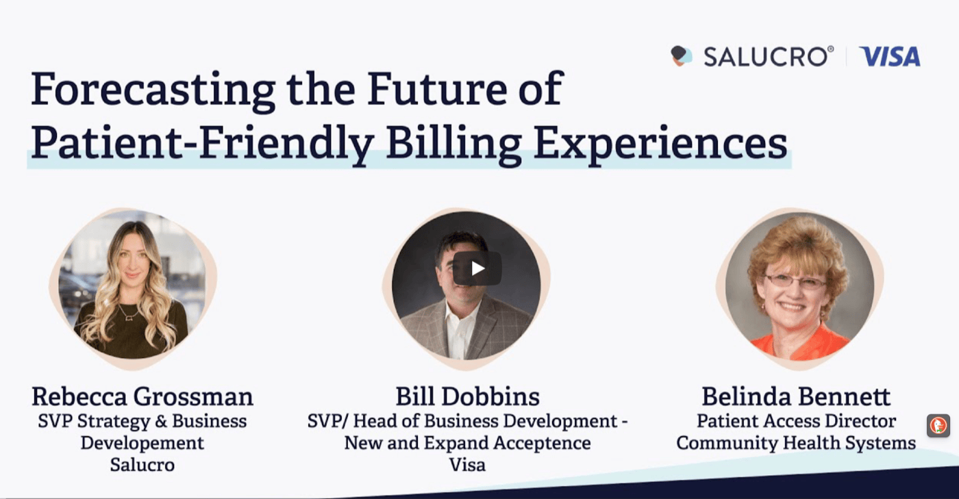 Patient-Friendly Billing Experiences webinar
